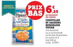 Hyper U Coquilles st jacques surgelees tipiak offre