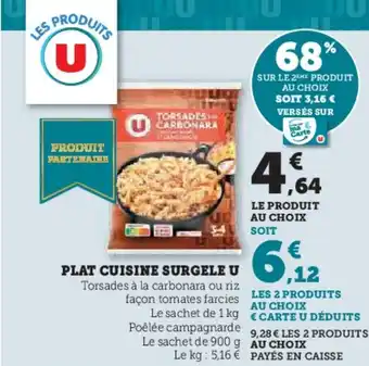 Hyper U Plat cuisine surgele u offre