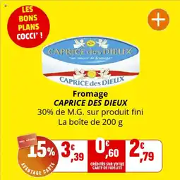 Coccinelle Supermarché CAPRICE DES DIEUX Fromage offre