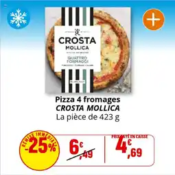Coccinelle Supermarché CROSTA MOLLICA Pizza 4 fromages offre