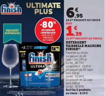 Hyper U Detergent vaisselle machine finish offre