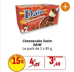 Coccinelle Supermarché DAIM Cheesecake Daim offre