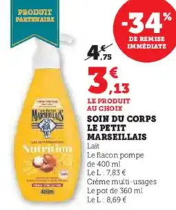 Hyper U Soin du corps le petit marseillais offre