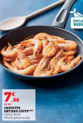 Hyper U Crevette entiere cuite offre