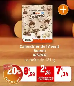 Coccinelle Supermarché KINDER Calendrier de l'Avent Bueno offre