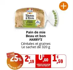 Coccinelle Supermarché HARRY'S Pain de mie Beau et bon offre