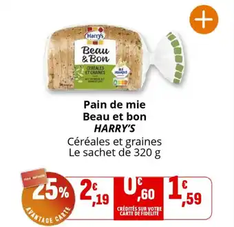 Coccinelle Supermarché HARRY'S Pain de mie Beau et bon offre
