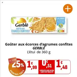 Coccinelle Supermarché GERBLÉ Goûter aux écorces d'agrumes confites offre