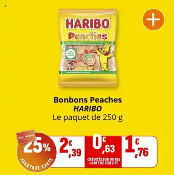 Coccinelle Supermarché HARIBO Bonbons Peaches offre