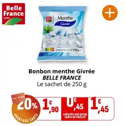Coccinelle Supermarché BELLE FRANCE Bonbon menthe Givrée offre