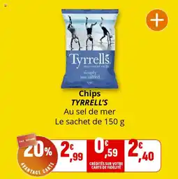 Coccinelle Supermarché TYRRELL'S Chips offre