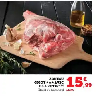 Hyper U Agneau gigot avec os a rotir offre