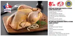 Hyper U Pintade fermiere prete a cuire label rouge igp offre