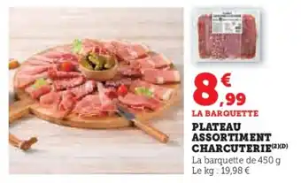 Hyper U Plateau assortiment charcuterie offre