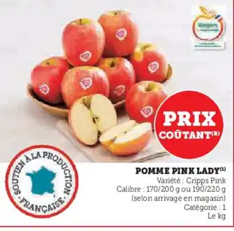 Hyper U Pomme pink lady offre