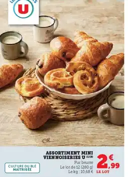 Hyper U Assortiment mini viennoiseries u offre
