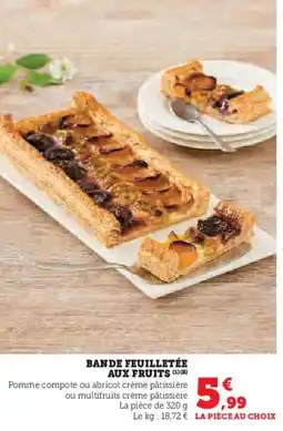 Hyper U Bande feuilletée aux fruits offre