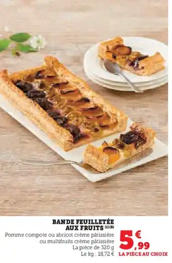 Hyper U Bande feuilletée aux fruits offre