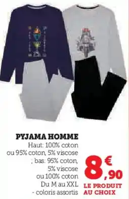 Hyper U Pyjama homme offre