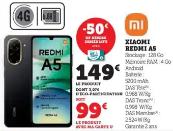 Hyper U Xiaomi redmi a5 offre