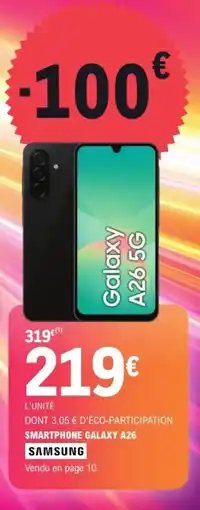 E.Leclerc Smartphone galaxy a26 samsung offre