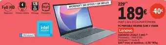 Pc portable ideapad slim 3 15ian8