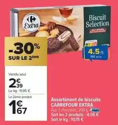 Carrefour Carrefour - assortiment de biscuits extra offre