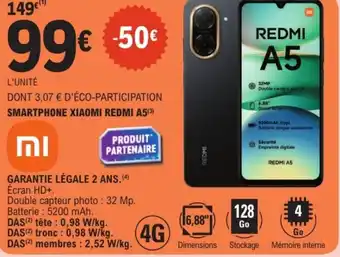 E.Leclerc Smartphone xiaomi redmi a5 offre