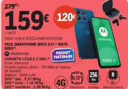 E.Leclerc Pack smartphone moto g15 + moto buds offre