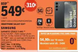 E.Leclerc Smartphone galaxy s24 samsung offre