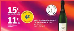 E.Leclerc Aop champagne brut m.haslinger & fil offre