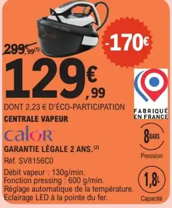E.Leclerc Centrale vapeur offre