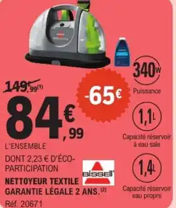 E.Leclerc Nettoyeur textile offre