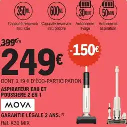 E.Leclerc Aspirateur eau et poussiere 2 en 1 offre