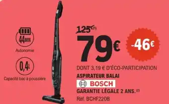 E.Leclerc Aspirateur balai bosch offre
