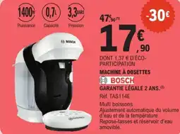 E.Leclerc Machine à dosettes bosch offre