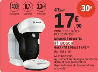 E.Leclerc Machine à dosettes bosch offre