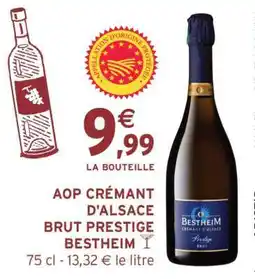 Intermarché AOP CRÉMANT D'ALSACE BRUT PRESTIGE BESTHEIM offre