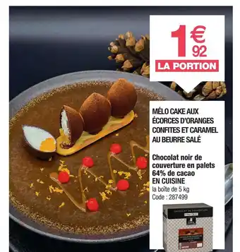 Promocash EN CUISINE Chocolat noir de couverture en palets 64% de cacao offre