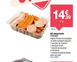 Promocash FASSIER Kit choucroute offre