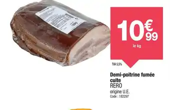 Promocash RERO Demi-poitrine fumée cuite offre