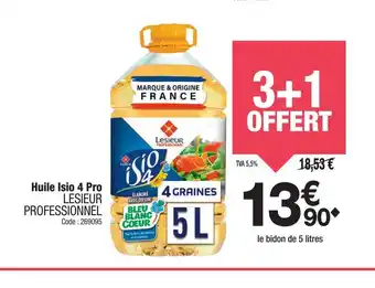 Promocash LESIEUR PROFESSIONNEL Huile Isio 4 Pro offre