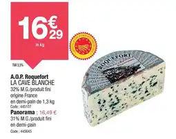 Promocash LA CAVE BLANCHEA.O.P. Roquefort offre