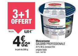 Promocash GALBANI Mascarpone offre