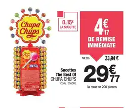 Promocash CHUPA CHUPS Sucettes The Best Of offre