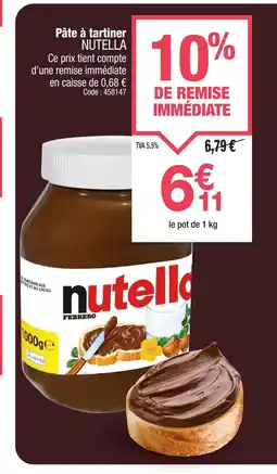 Promocash NUTELLA Pâte à tartiner offre