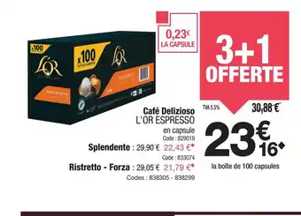Promocash L'OR ESPRESSO Café Delizioso offre