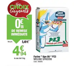 Promocash MOLINO SPADONI Farine tipo 00 PZ3 offre