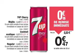 Promocash 7UP Cherry offre