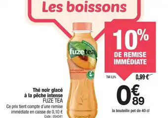 Promocash FUZE TEA Thé noir glacé à la pêche intense offre